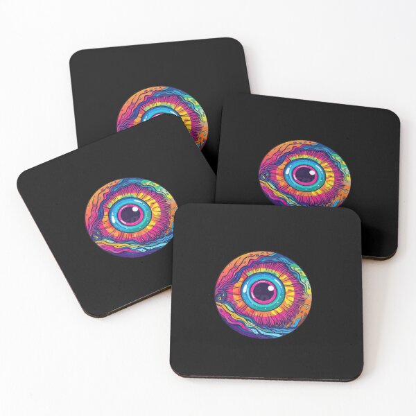Item preview, Trippy Psychedelic Rainbow Eye Color Waves Graphic designed and sold by GrimNest.
