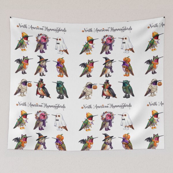 Item preview, Hummingbirds Halloween designed and sold by Tiffany Roy.
