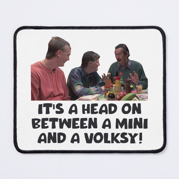 Item preview, Head on between a mini and a Volksy designed and sold by UNK-Fatigues.