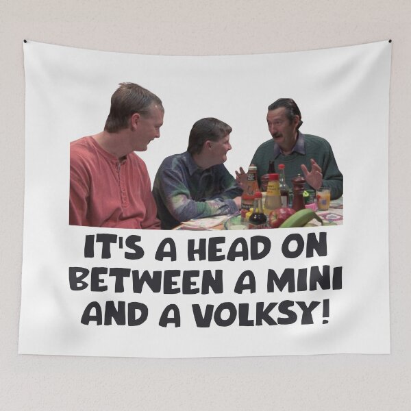Item preview, Head on between a mini and a Volksy designed and sold by UNK-Fatigues.