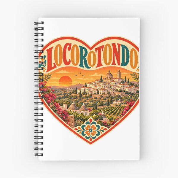Item preview, Retro Locorotondo Italy - Vintage Travel Souvenir Heart designed and sold by VisualArtsOasis.