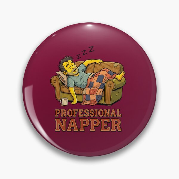 Item preview, Professional Napper Funny Sleepy Cartoon Man designed and sold by ZIARA-CLOTHING.