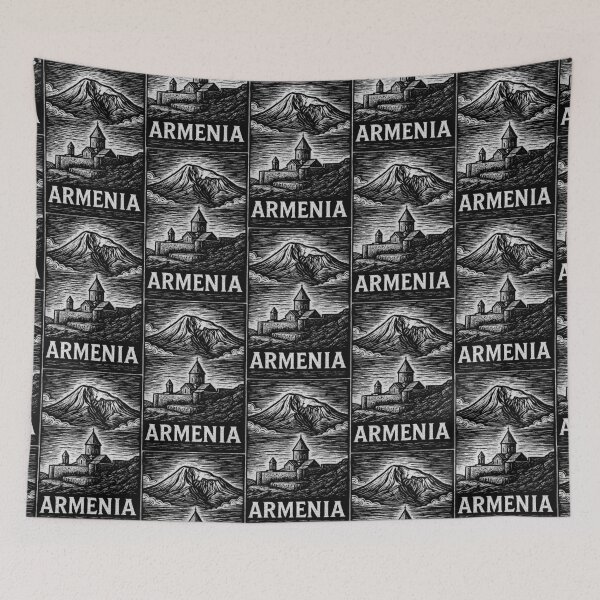 Item preview, Armenia Linocut Style  designed and sold by Thistle-TShop.