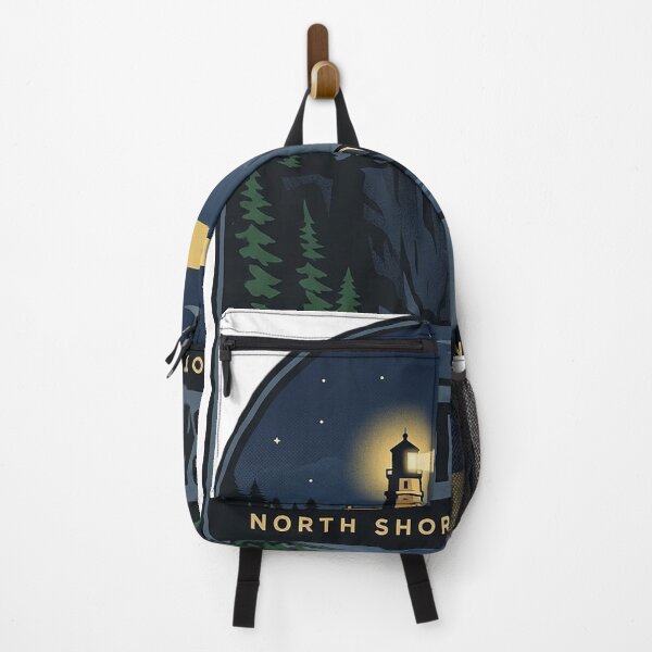 Item preview, Split Rock Lighthouse Minnesota Night Beam Vintage Badge Sticker designed and sold by DetourDgn.