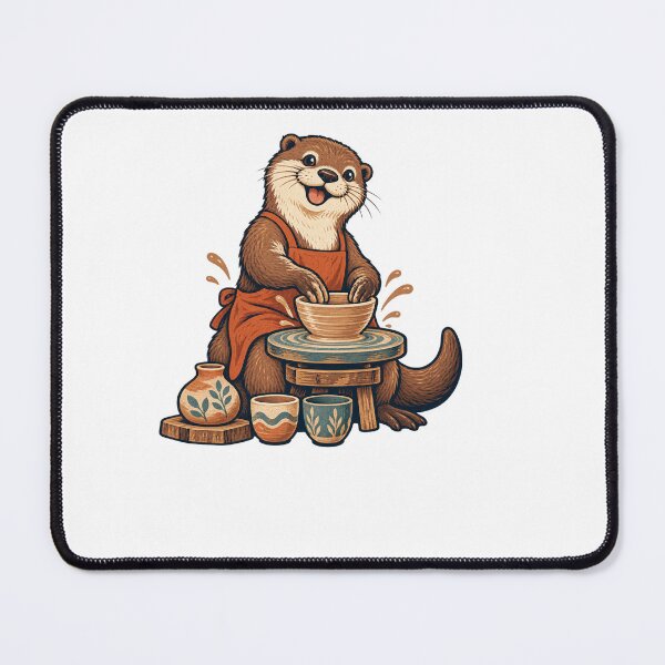 Item preview, Pottery Otter Ceramics Wheel – Cozy Potter Gift designed and sold by suechtmpoa.