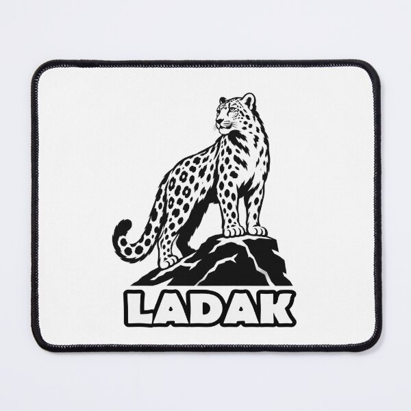 Item preview, Ladakh Snow Leopard Minimalist Wildlife Art designed and sold by Globalcitytees.