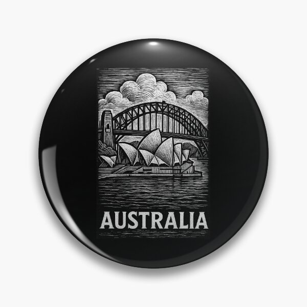 Item preview, Australia Linocut Style  designed and sold by Thistle-TShop.