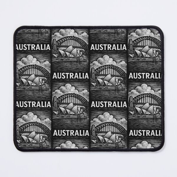 Item preview, Australia Linocut Style designed and sold by Thistle-TShop.
