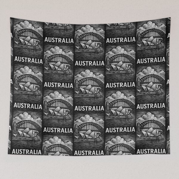 Item preview, Australia Linocut Style  designed and sold by Thistle-TShop.