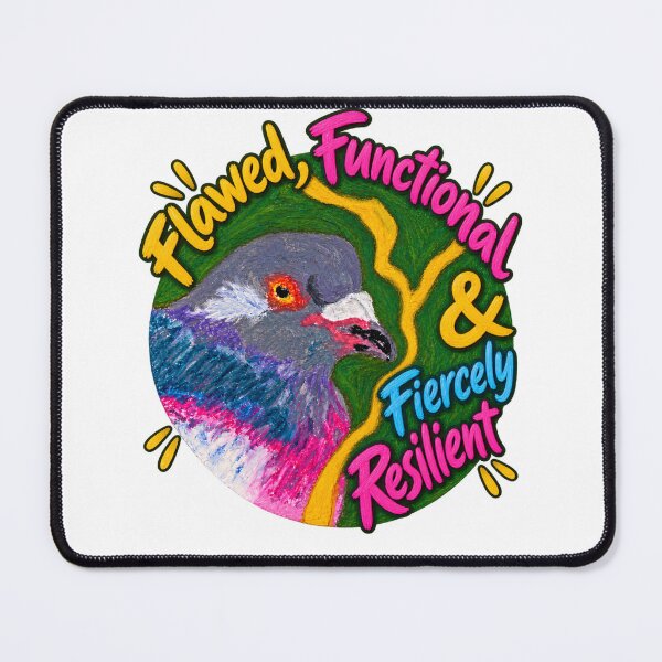Item preview, Colourful Pigeon – Flawed Functional Fiercely Resilient Bird Art designed and sold by newsuept25.art.