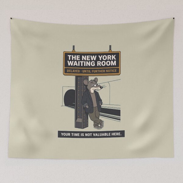 Item preview, The New York Waiting Room designed and sold by SplashTastic.