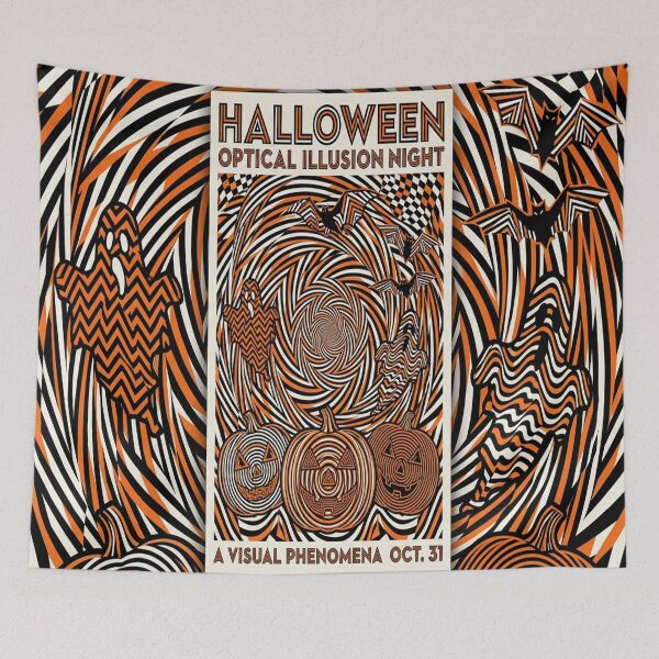 Item preview, A variation of the Optical Art themed Halloween designed and sold by Solomon-Ent-144.