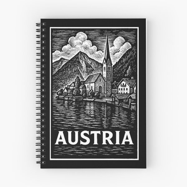 Item preview, Austria Linocut Style  designed and sold by Thistle-TShop.