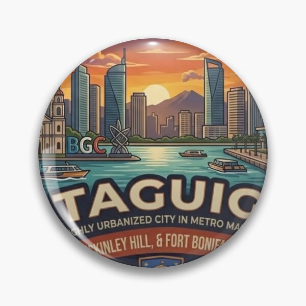 Item preview, Taguig City Philippines Metro Manila Vintage Emblem designed and sold by obalartsMerch.