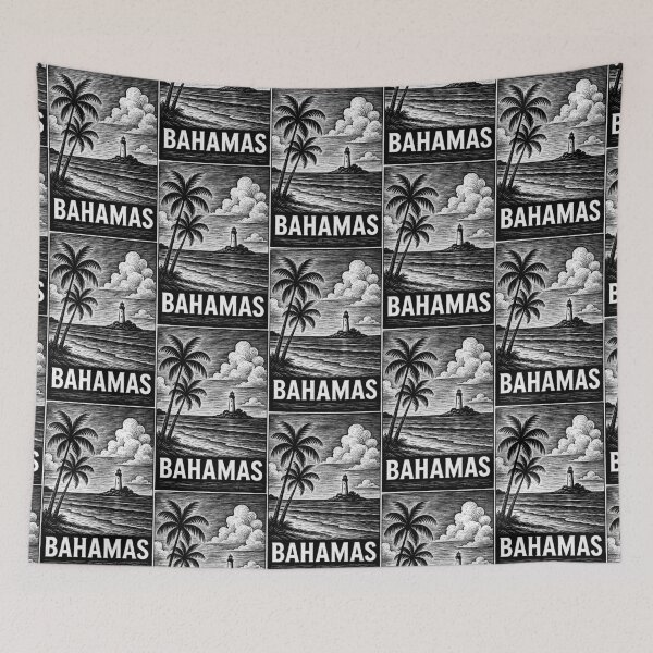 Artikelvorschau, Linolschnitt-Stil der Bahamas entworfen und verkauft von Thistle-TShop.