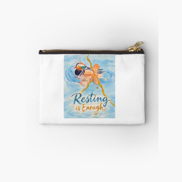 Item preview, Mandarin Duck Empathy Message - Resting is Enough designed and sold by newsuept25.art.