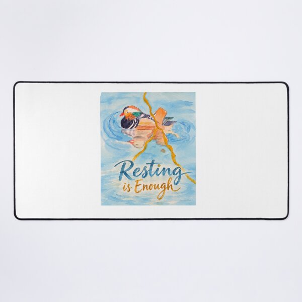 Item preview, Mandarin Duck Empathy Message - Resting is Enough designed and sold by newsuept25.art.