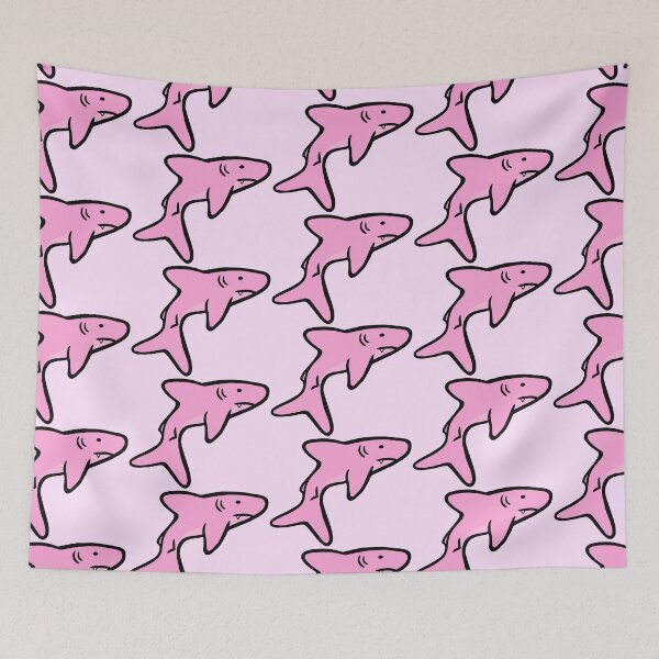 Item preview, Pink Sad Shark Taking a Swim designed and sold by BubbleComet.