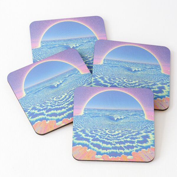 Item preview, Psychedelic Ocean Sunset Portal | Retro | Surreal Beach Wave Vortex designed and sold by BlissxPals.