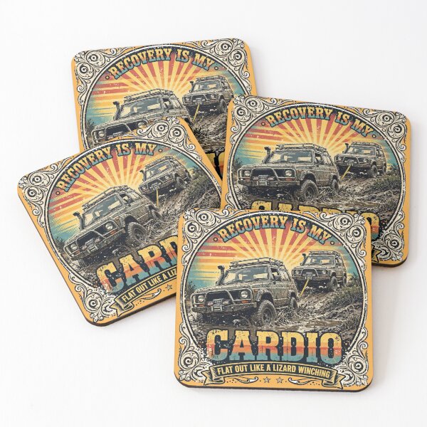 Item preview, Recovery Cardio Flatout Lizard Winching Aussie Vintage designed and sold by Yellowriversss.