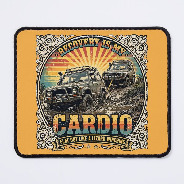 Item preview, Recovery Cardio Flatout Lizard Winching Aussie Vintage designed and sold by Yellowriversss.
