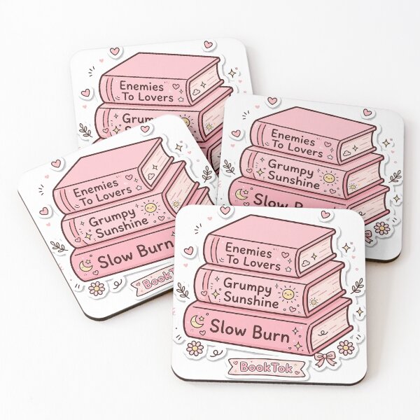 Item preview, Found Family Fake Dating Books - Cozy Fantasy Romance Stack Sticker designed and sold by Raju-Creative.