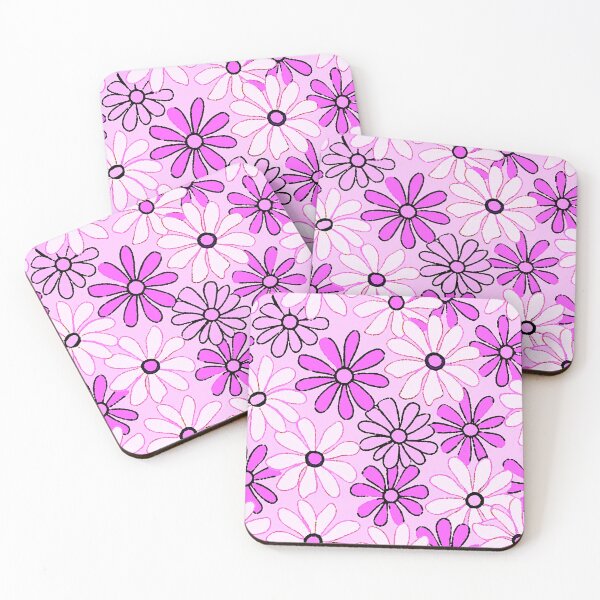 Item preview, Retro Pink Flowers designed and sold by ViaARTfactory.