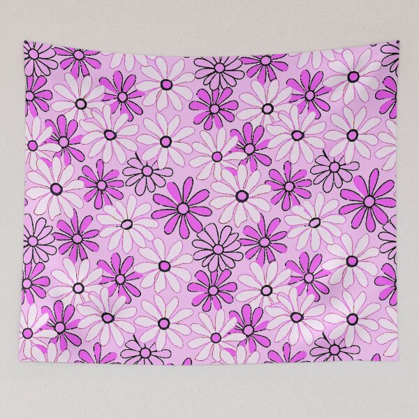Item preview, Retro Pink Flowers designed and sold by ViaARTfactory.