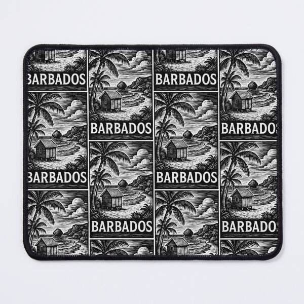 Item preview, Barbados Linocut Style  designed and sold by Thistle-TShop.