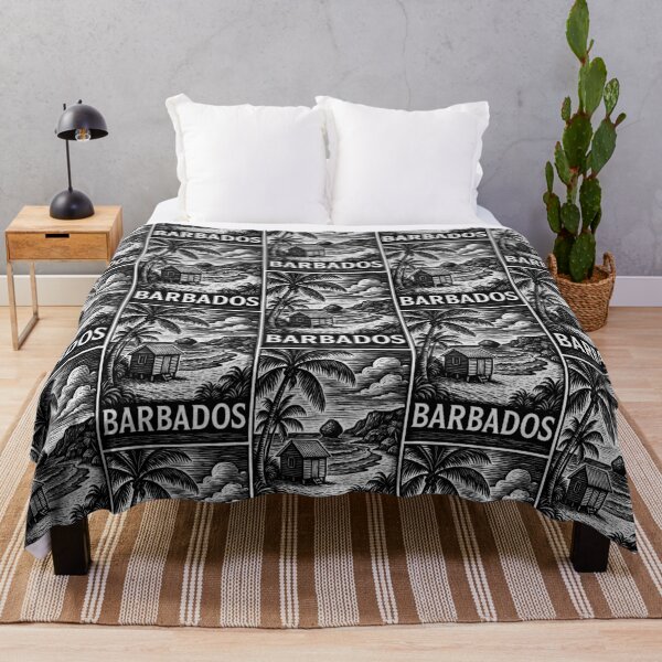 Item preview, Barbados Linocut Style designed and sold by Thistle-TShop.