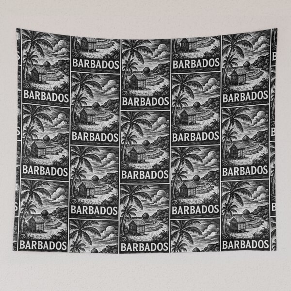 Item preview, Barbados Linocut Style  designed and sold by Thistle-TShop.