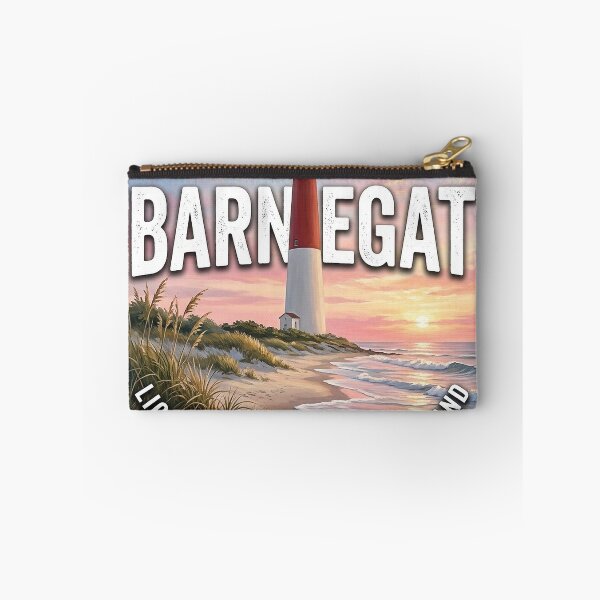 Item preview, Barnegat Lighthouse New Jersey Sunrise Dunes Round Badge Sticker designed and sold by DetourDgn.