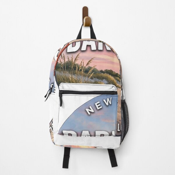 Item preview, Barnegat Lighthouse New Jersey Sunrise Dunes Round Badge Sticker designed and sold by DetourDgn.