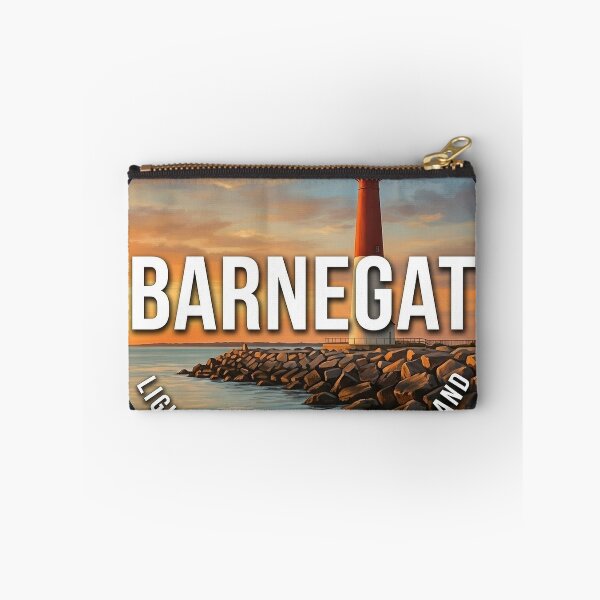 Item preview, Barnegat Lighthouse New Jersey Jetty Sunset Round Badge Sticker designed and sold by DetourDgn.
