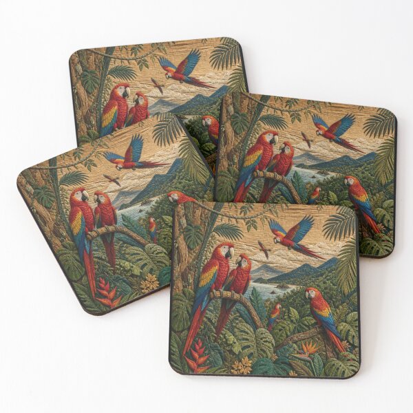 Item preview, Scarlet Macaws designed and sold by Artnovalty.redbubble.com.