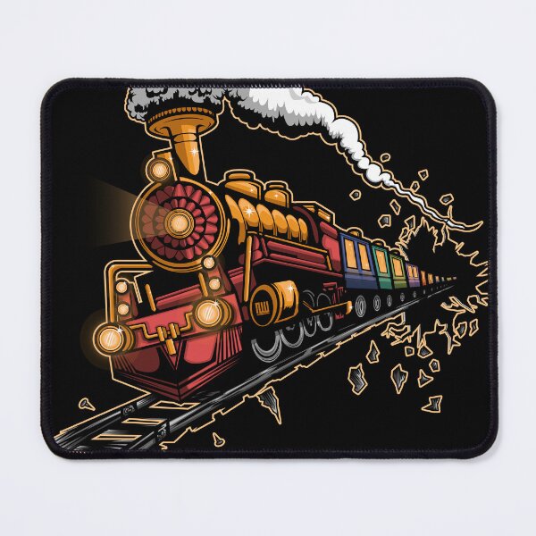 Item preview, Locomotive Train Crash Through Wall Art designed and sold by Adamzworld.
