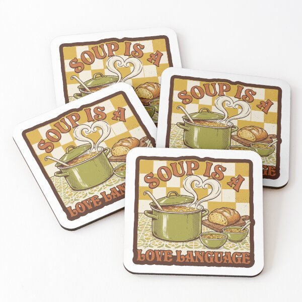 Item preview, Soup Is a Love Language — Retro Cozy Kitchen designed and sold by TheCalmEdit.
