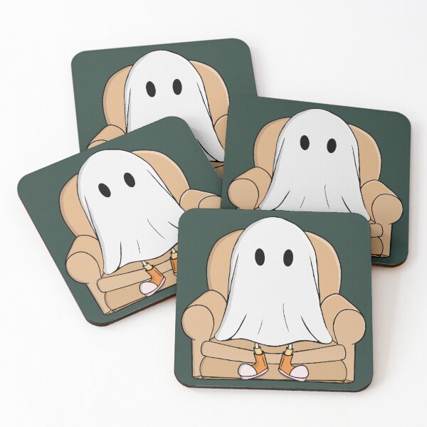 Item preview, Cozy Ghost Relaxing in Armchair designed and sold by shopdiego.