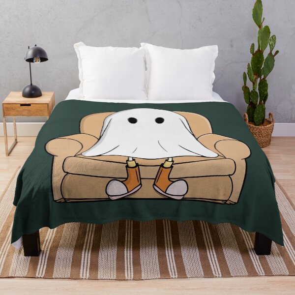 Item preview, Cozy Ghost Relaxing in Armchair designed and sold by shopdiego.