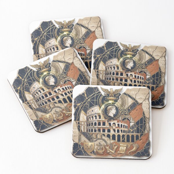 Item preview, Ancient Roman Empire Colosseum Mosaic Artwork designed and sold by Nashatyoussef.