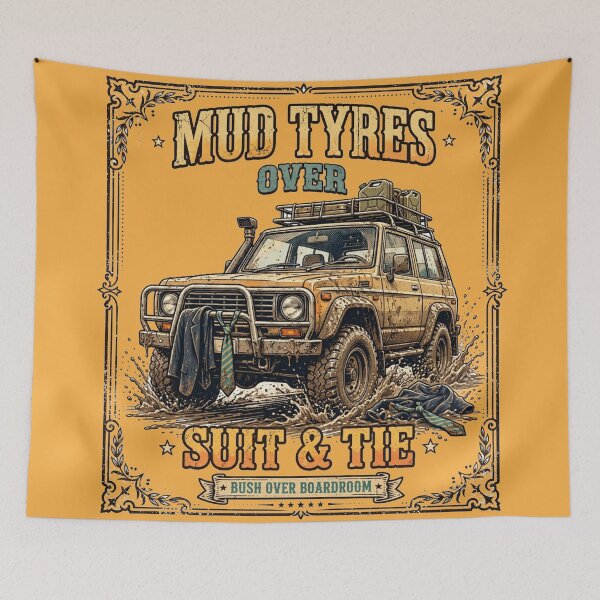 Item preview, Mud Tyres Over Suit Tie Bush Boardroom designed and sold by Yellowriversss.