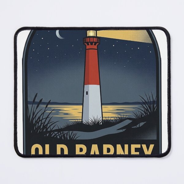 Item preview, Barnegat Lighthouse New Jersey Night Beam Vintage Badge Sticker designed and sold by DetourDgn.