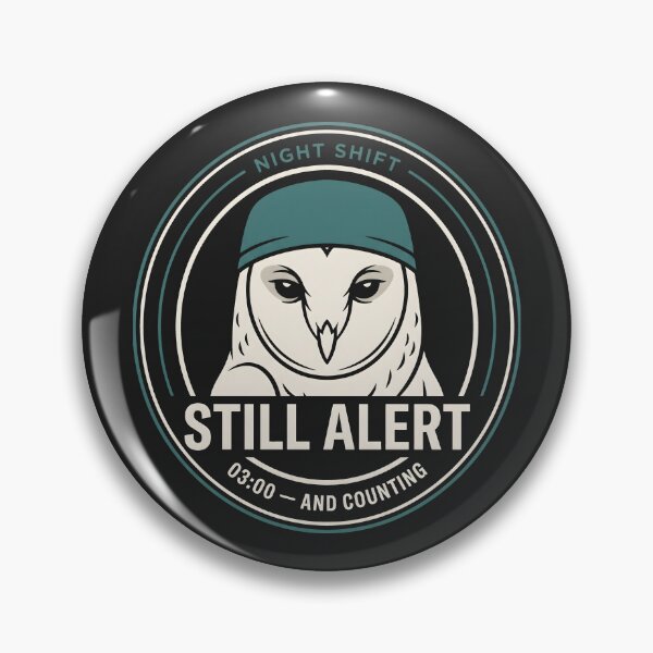 Item preview, Still Alert Night Shift designed and sold by SplashTastic.