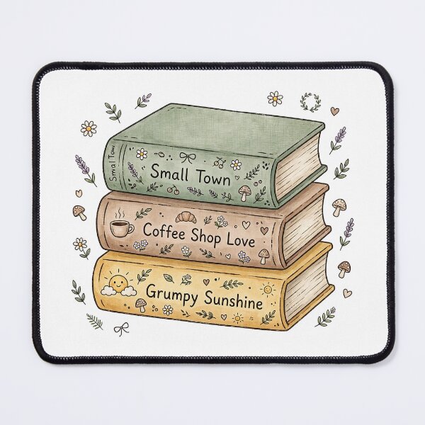 Item preview, Small Town Romance Books - Coffee Shop Grumpy Sunshine Stack Sticker designed and sold by Raju-Creative.