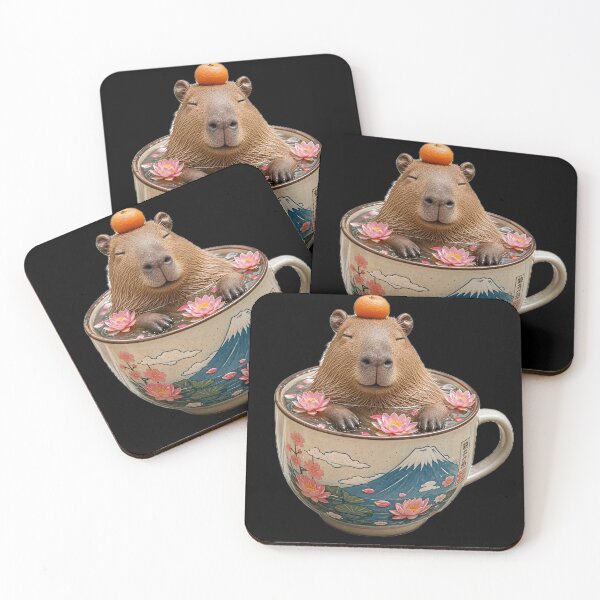 Item preview, Chill Zen Capybara In Matcha Mug designed and sold by ValhallaHub.