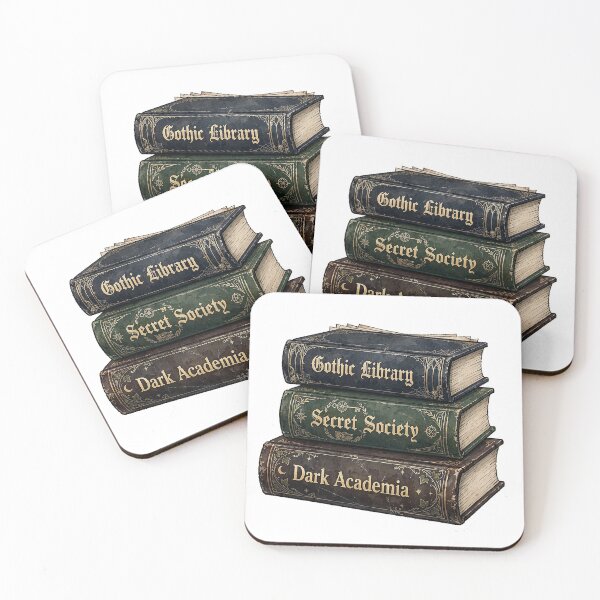 Item preview, Dark Academia Books Stack - Gothic Library Secret Society Books Sticker designed and sold by Raju-Creative.
