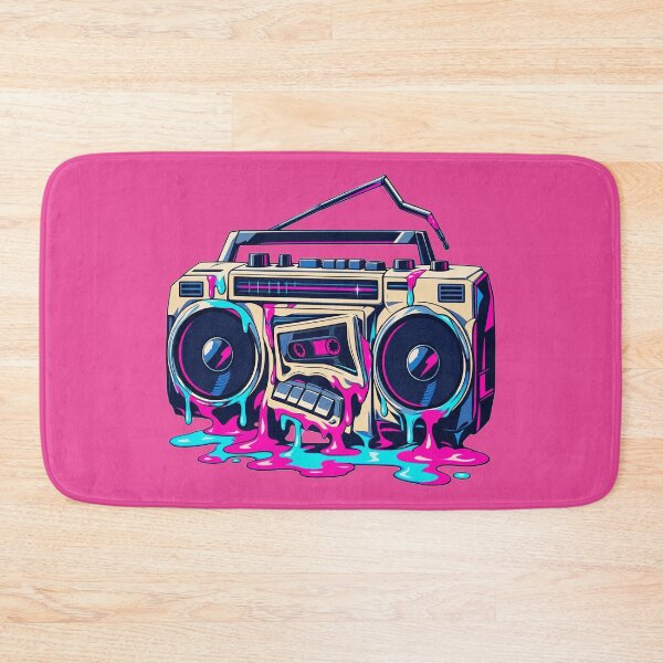 Item preview, Melting Neon 80s Boombox designed and sold by KungPowUnicorn.
