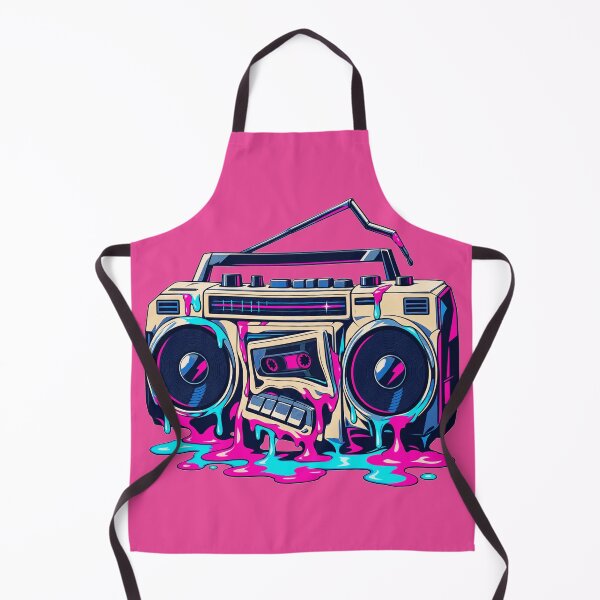 Item preview, Melting Neon 80s Boombox designed and sold by KungPowUnicorn.