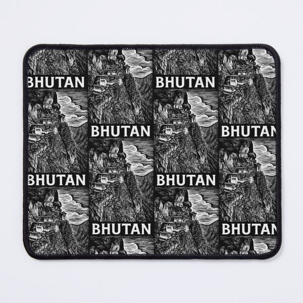 Item preview, Bhutan Linocut Style  designed and sold by Thistle-TShop.