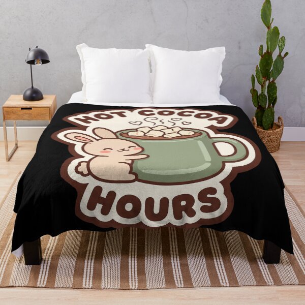 Item preview, Hot Cocoa Hours — Kawaii Bunny Cocoa Mug designed and sold by TheCalmEdit.